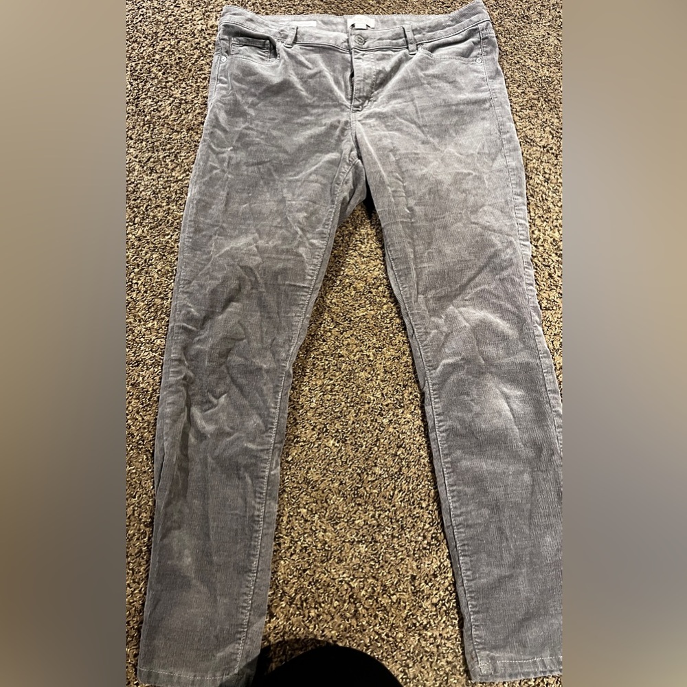 Expensive brand new Loft grey velvet jeans❤️